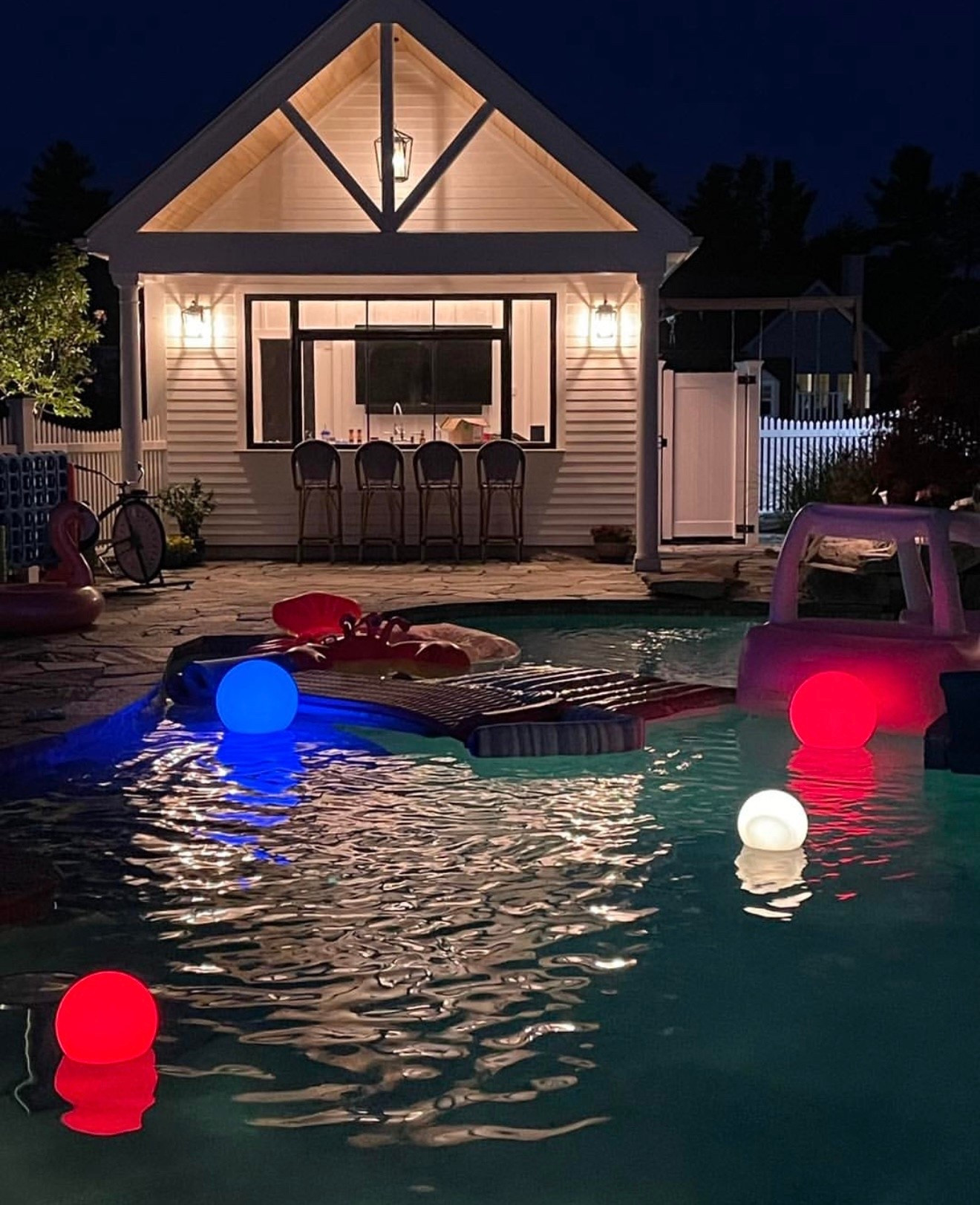 These orbs are so fun and are giving that elevated feel to summer celebrations.  We love that you can change the mood depending on the color, like this look for 4th of July or Memorial Day.

#LTKTravel #LTKHome #LTKSeasonal