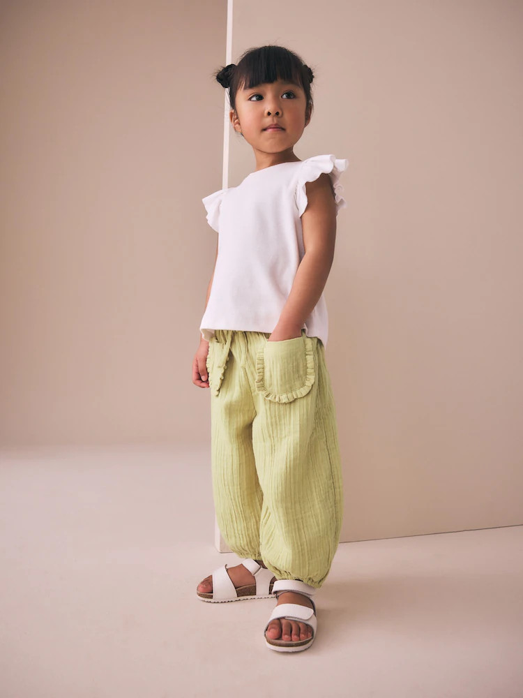 Khaki Green Pull On Trousers (3mths-7yrs) | Next US
