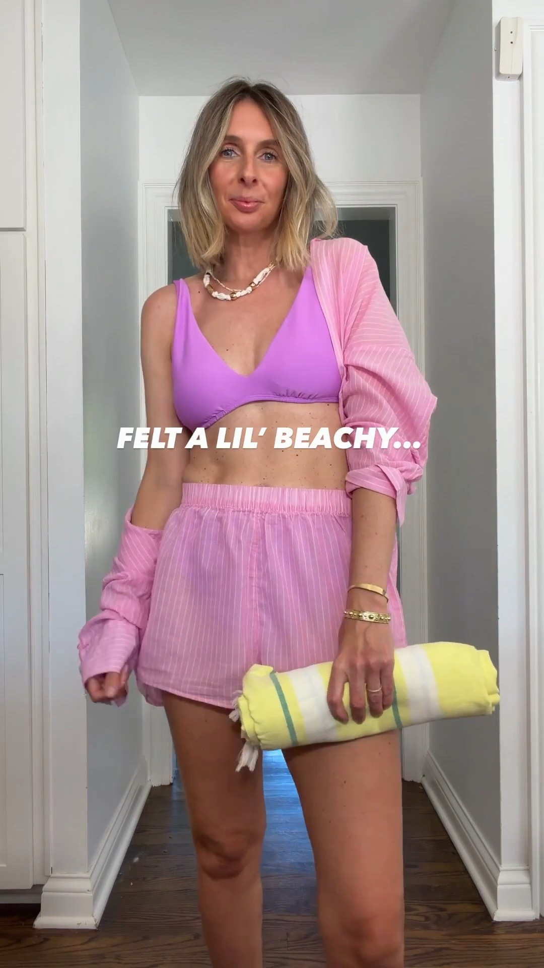 a lil’ summer beach inspo for ya! ☀️ 

whether you’re on a couples trip, away with the girls, or poolside with the family, let’s show up in something that feels fun, effortless, and is guaranteed to spark joy (and compliments!) ✨

pink cotton set - small in both pieces
people bikini -medium top. small bottom.
yellow pants - small.
white dress - medium. 
striped set - small in both
brown bikini - medium
blue one piece - size 6. kimono - one size. 
balloon pants - size 6. bikini - medium. 

swim. beach outfit. vacay outfit. beach style. vacation style. resortwear. swimwear.

#LTKTravel #LTKootd #LTKgrwm