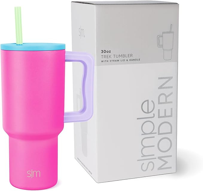 Simple Modern 30 oz Tumbler with Handle and Straw Lid | Insulated Cup Reusable Stainless Steel Wa... | Amazon (US)