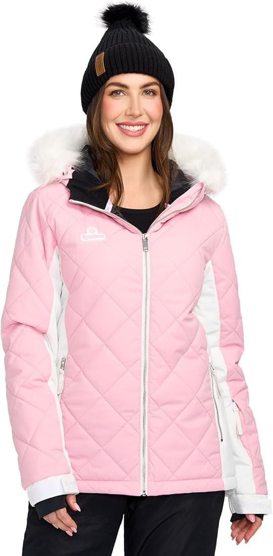 Tipsy Elves Ski Jackets for Women - Bright Colorful Apres Ski Outerwear Hooded Waterproof Snow Ja... | Amazon (US)