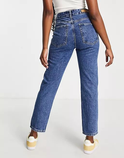 Cotton:On mom jeans in dark wash blue | ASOS (Global)