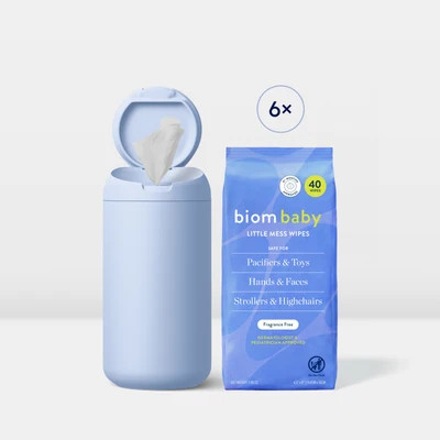 Little Mess Starter Kit Subscription White & Periwinkle | Biom