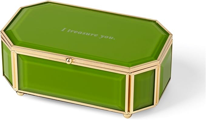 kate spade new york I Treasure You Green Jewelry Box | Amazon (US)