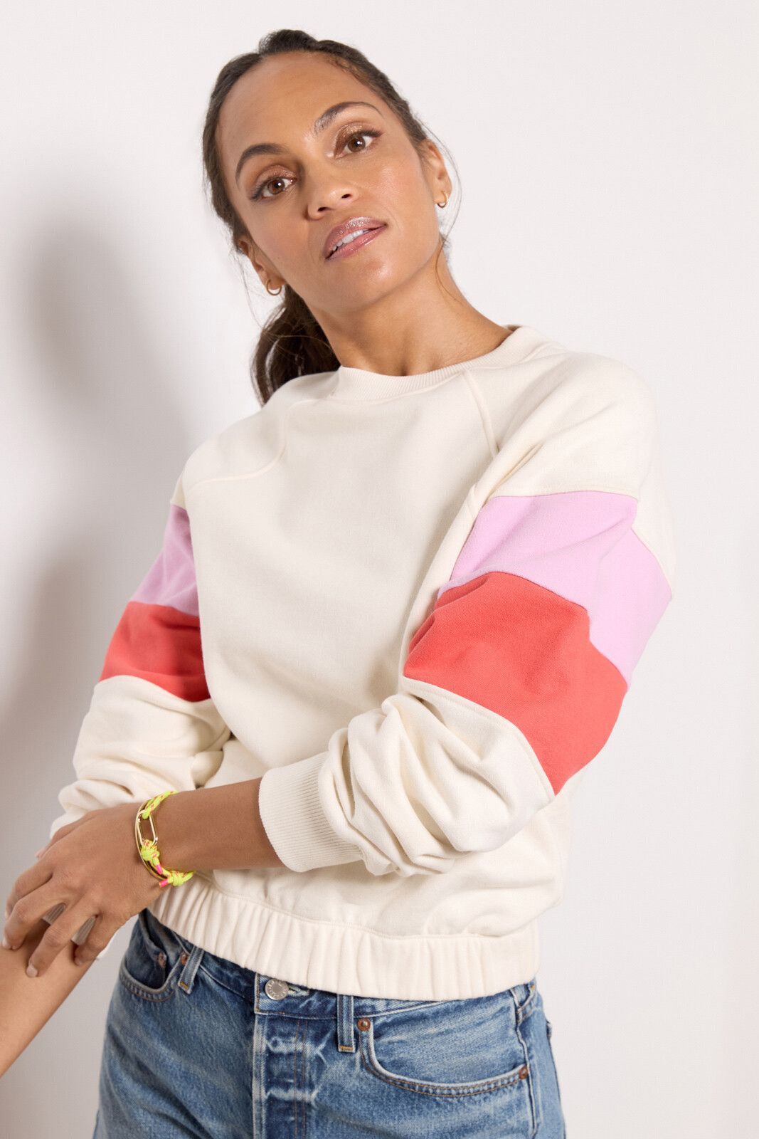 Ava Colorblock Sweatshirt | EVEREVE