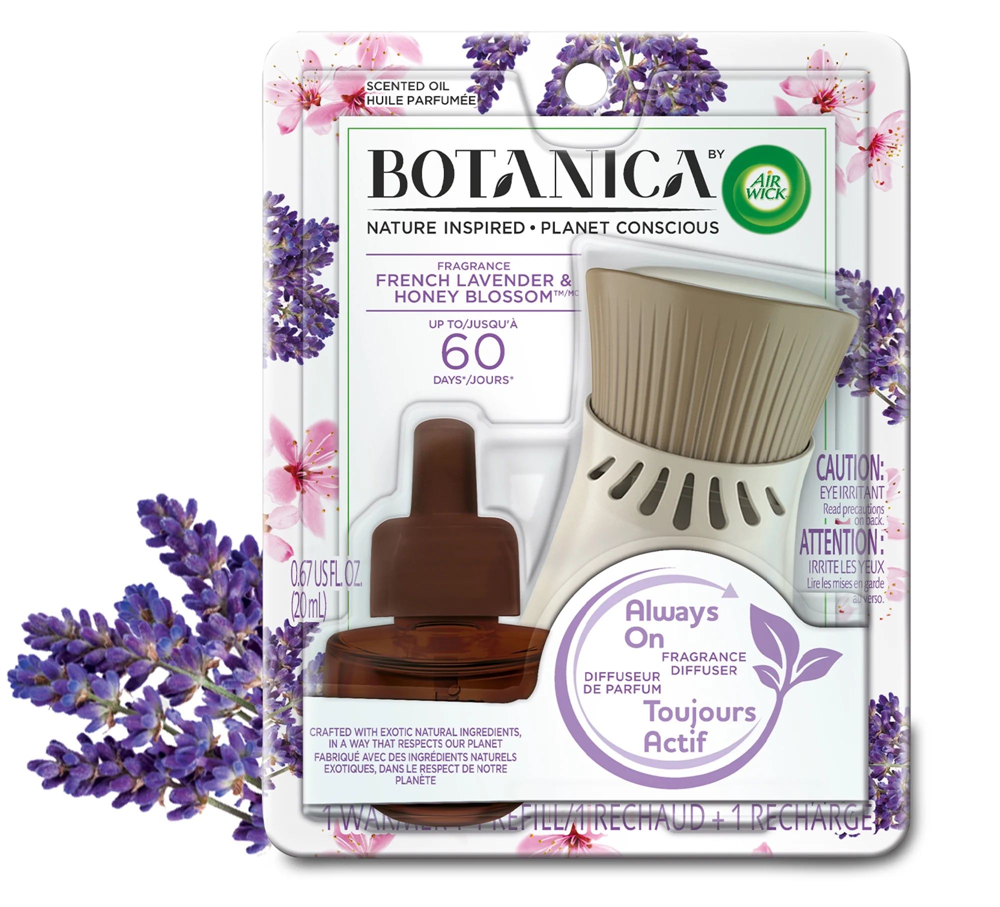 Botanica by Air Wick Plug in Scented Oil Starter Kit, 1 Warmer + 1 Refill, French Lavender and Ho... | Walmart (US)