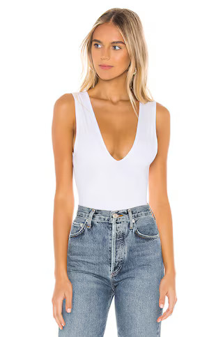 Free People Keep It Sleek Bodysuit in White from Revolve.com | Revolve Clothing (Global)