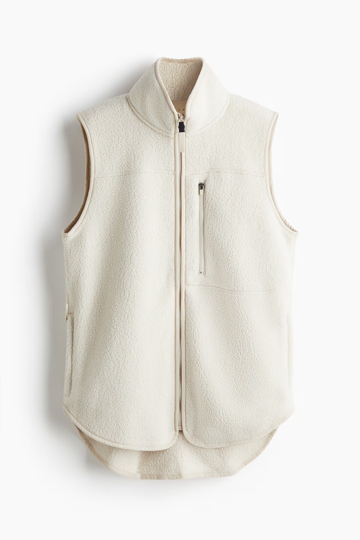 Teddy sports gilet - Light beige - Ladies | H&M GB | H&M (UK, MY, IN, SG, PH, TW, HK)