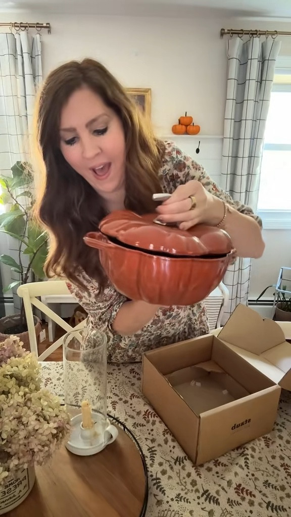 The iconic Staub pumpkin cocotte Dutch oven 🍂🎃 A timeless fall kitchen essential that’s as beautiful as it is functional. Perfect for soups, stews, roasts, and even sourdough—it goes straight from stovetop to oven to table. The cast iron retains heat like a dream, and the pumpkin design makes it the ultimate autumn centerpiece for your kitchen. A true heirloom piece that sells out every season!

#StaubPumpkin #StaubDutchOven #FallKitchenFavorites #LTKHome #LTKKitchen #LTKFallFinds #FallCooking #CastIronCooking #LTKSeasonalStyle #EntertainingMadeEasy


#LTKSeasonal #LTKHome #LTKHalloween