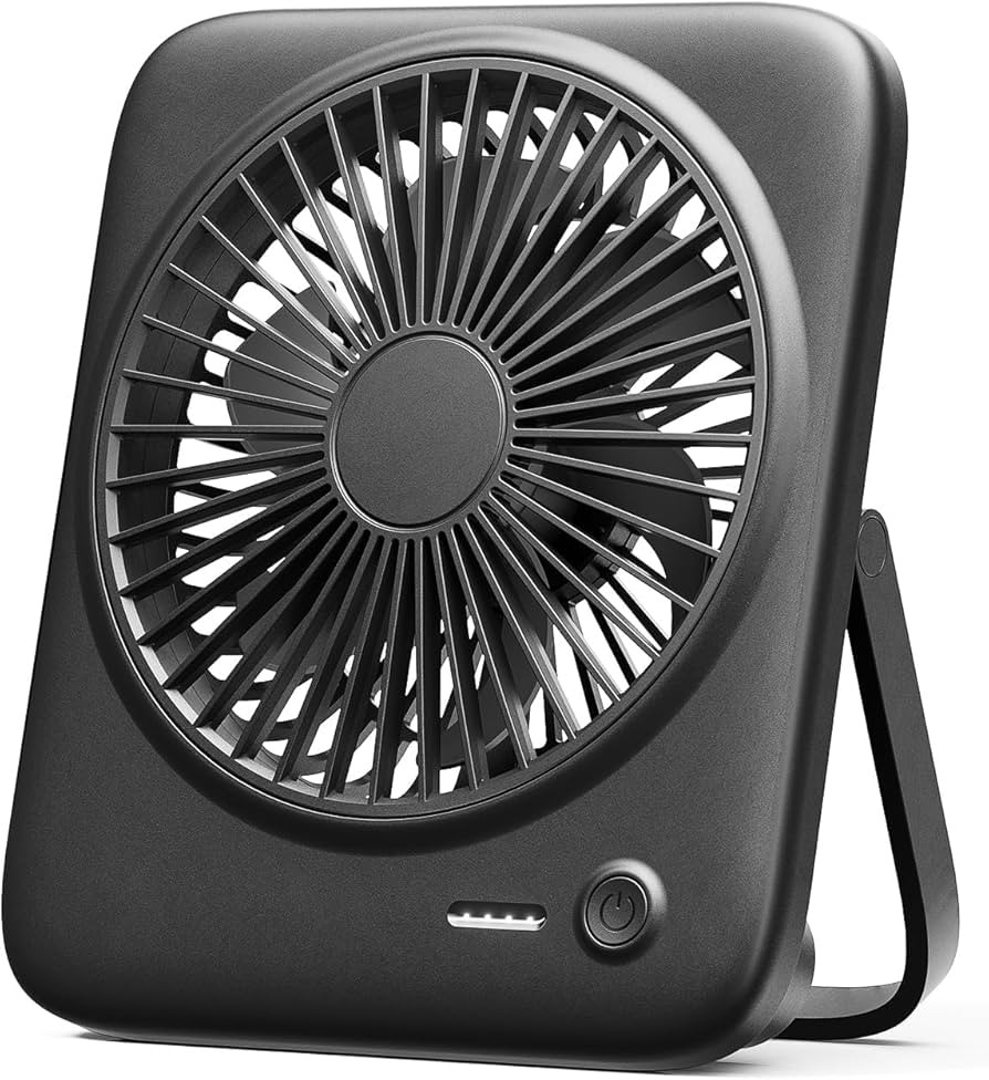 Otlonpe Rechargeable Portable Desk Fan, 6.5 Inch Small Personal Fan 4000mAh Battery Operated & US... | Amazon (US)