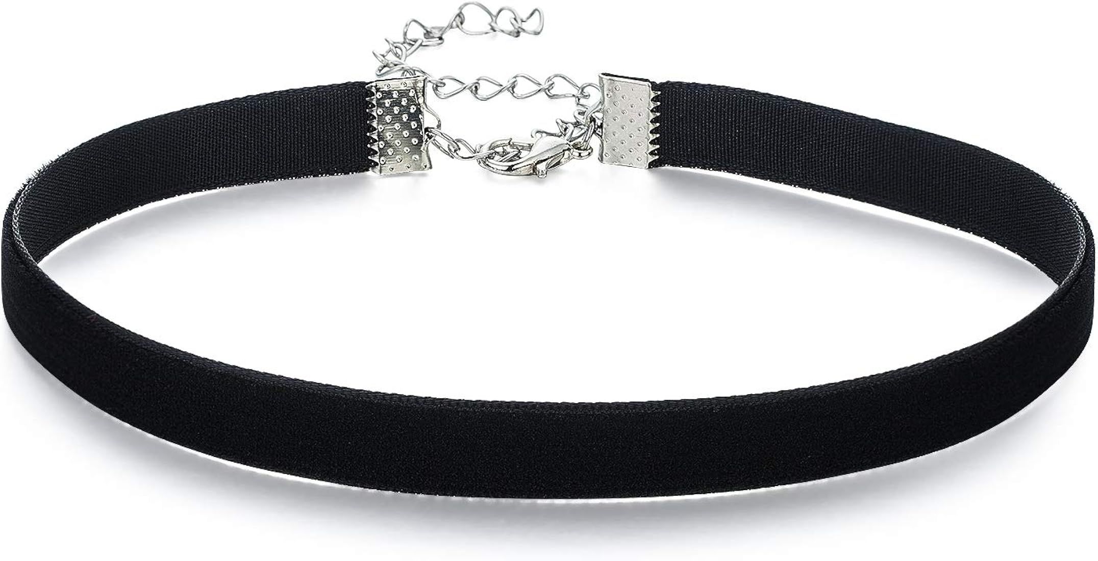 AnalysisyLove Classic Black Velvet Choker Necklace for Women Girls, Valentines Day Birthday Gifts... | Amazon (US)