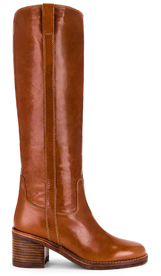 Knee High Boot in Toffee Como | Revolve Clothing (Global)