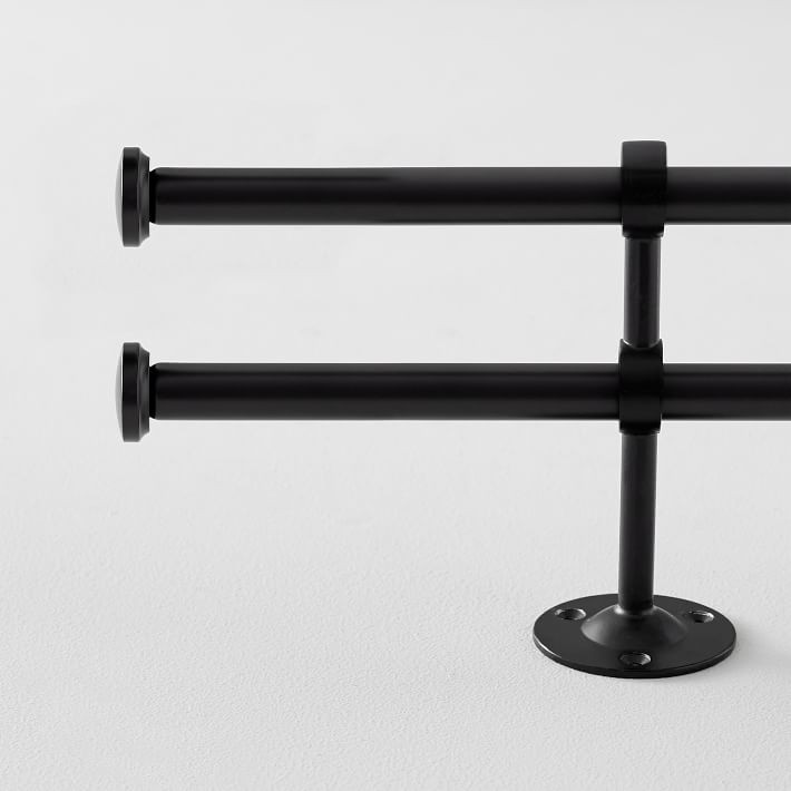 Classic Steel Window Rod - Dark Iron | Pottery Barn Teen