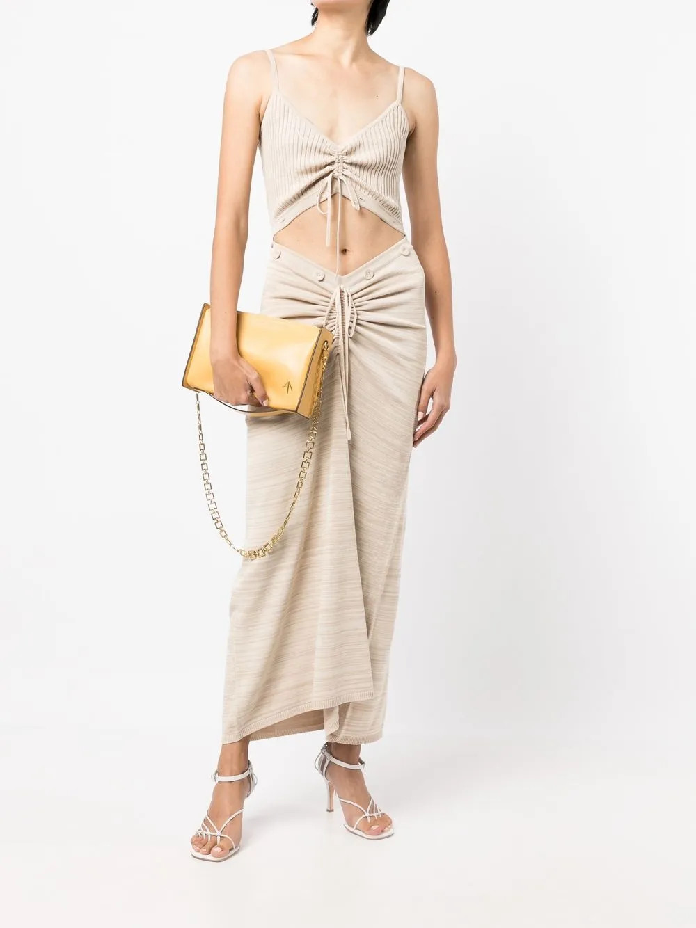 Christopher Esber Sleeveless Knitted Midi Dress - Farfetch | Farfetch Global