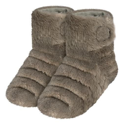 Microwavable Booties for Discomfort Reduction, Heated Foot Warmers for Reduce Aching, Foot Heater, Microwave House Shoes for Cold Day to Soothing Fatigue, Microwave Feet Warmers for Women & Men, S/M | Amazon (US)