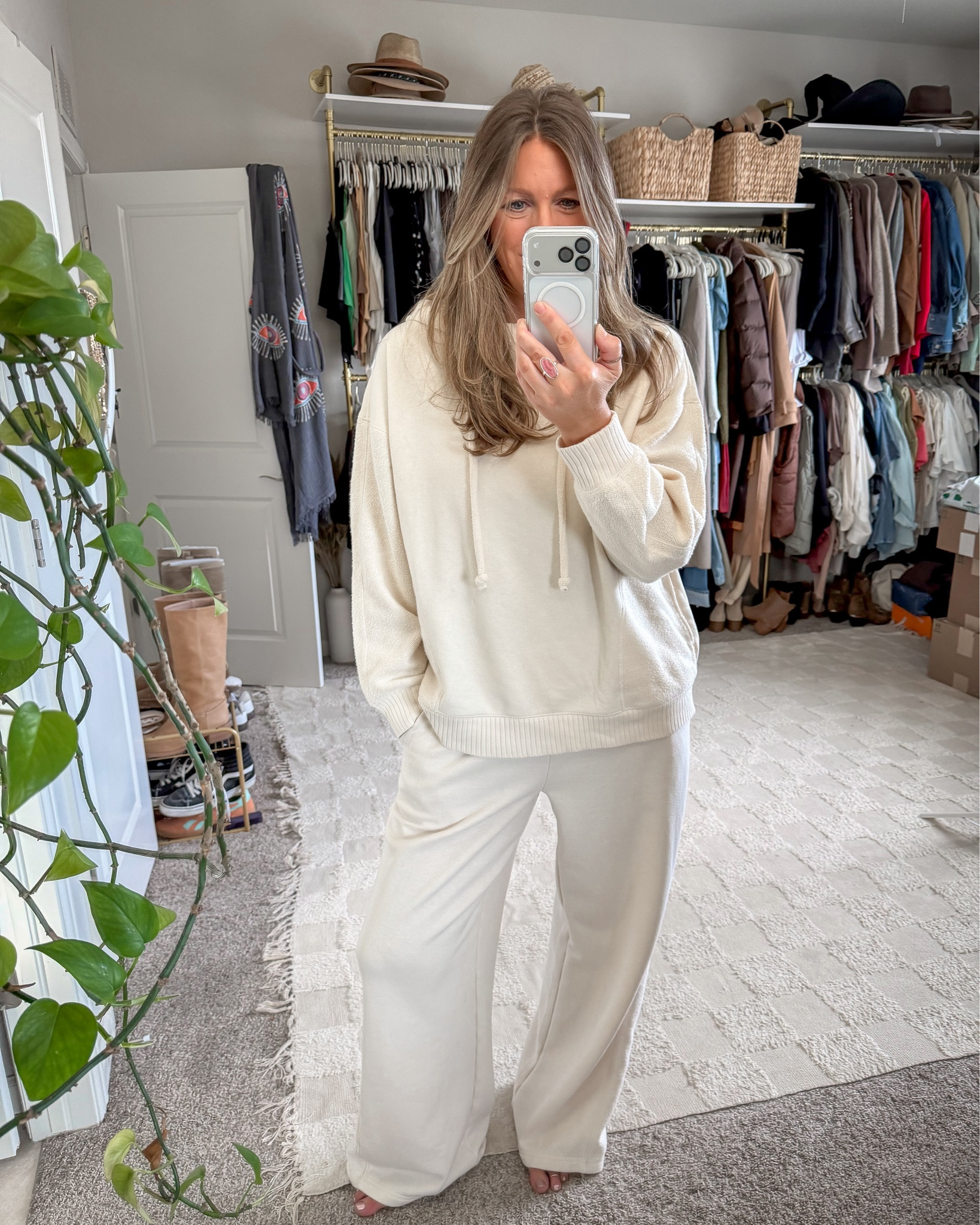 Tall girl matching sweat set - on sale and comes in more colors! 
Large top, medium tall pants 

#LTKOver40 #LTKTall