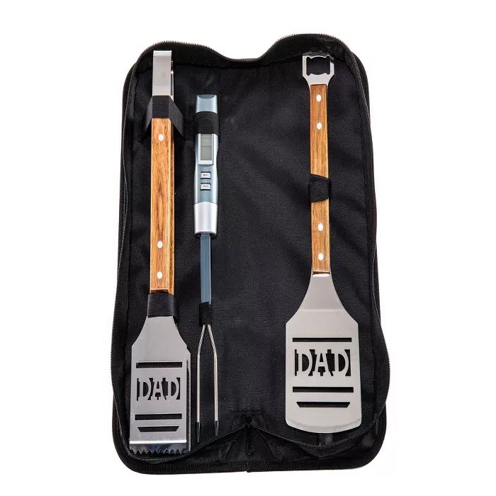Hike Crew Dad BBQ Tools Gift Set – 4-Piece Grill Accessories Utensils Kit Perfect for Holiday, ... | Target