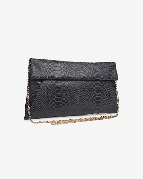 Urban Expressions Emilia Snakeskin Print Foldover Clutch | Express