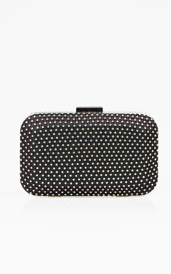 Diamante Black Box Evening Clutch Bag | KRISP | SilkFred | SilkFred