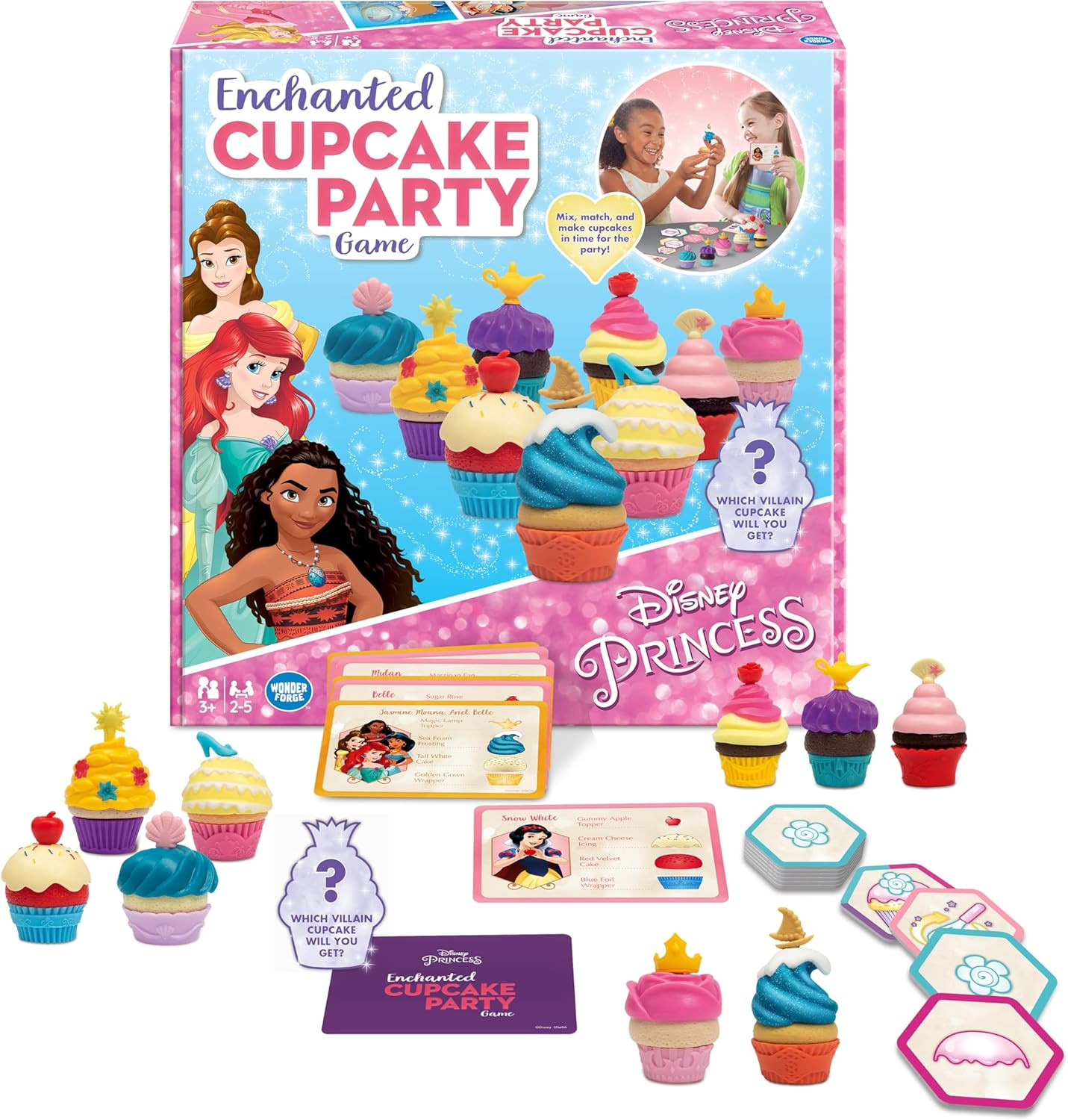 Wonder Forge Disney Princess Enchanted Cupcake Party Game - Exciting Matching Game | Fun for Kids... | Amazon (US)