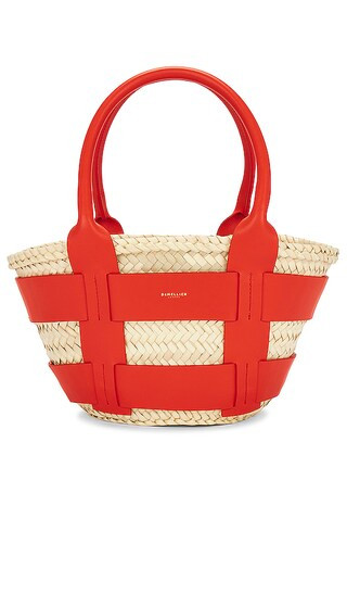Mini Santorini Tote in Natural & Poppy | Revolve Clothing (Global)
