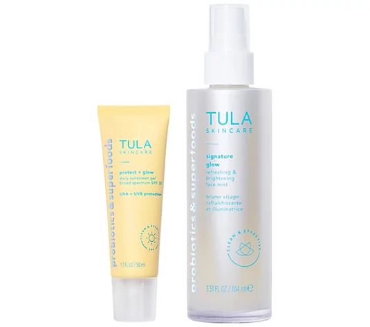 TULA Protect & Refresh SPF 30 Gel Sunscreen and Face Mist Set - QVC.com | QVC