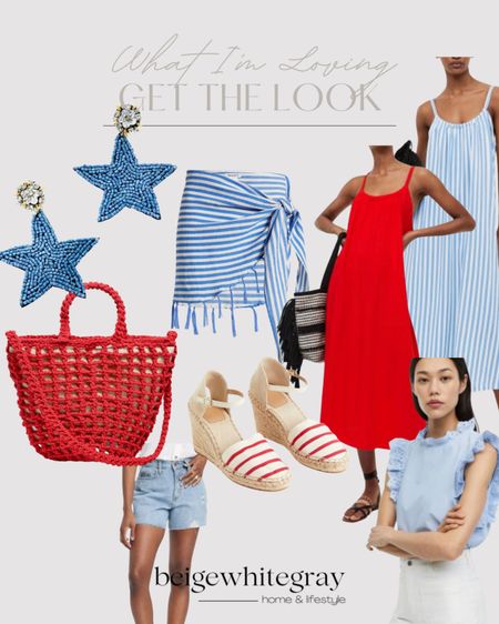 4th of July ready!! Check out these cute finds to add a hint of red, white and blue to your closet! The star earrings are fabulous! The dresses are also so adorable and everyone needs a good pair of denim shorts!!

#LTKSeasonal #LTKunder100 #LTKstyletip