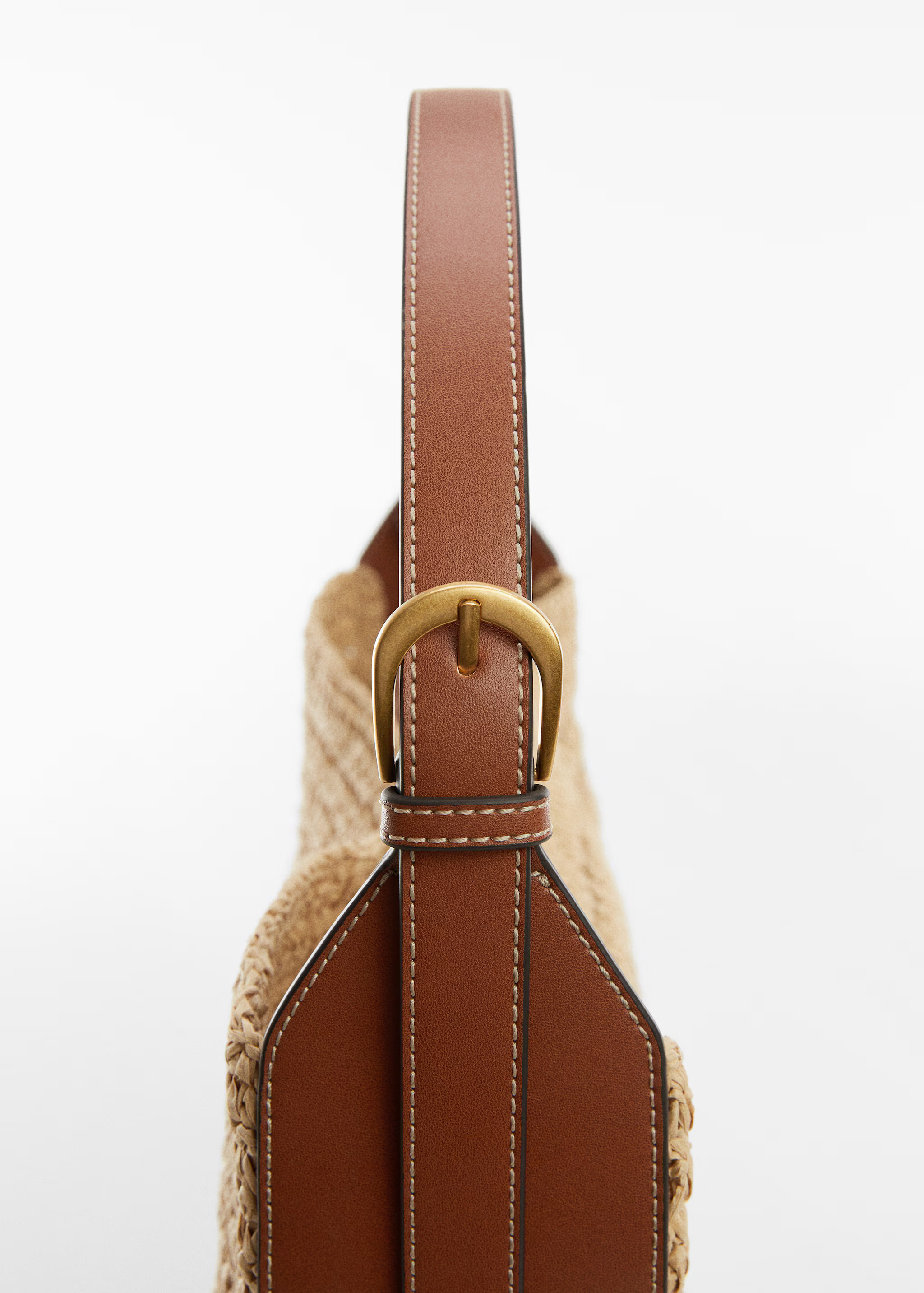 Natural fiber sack bag | MANGO (US)