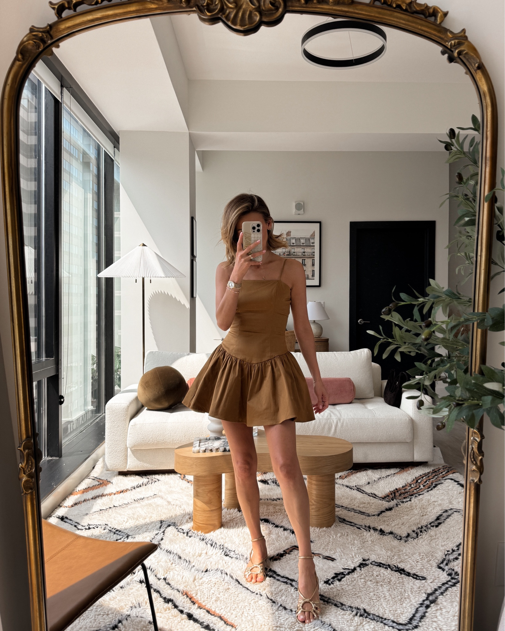 sachin and babi light blue dress Maeve Drop-Waist Lace-Trim Mini Dress main image 0