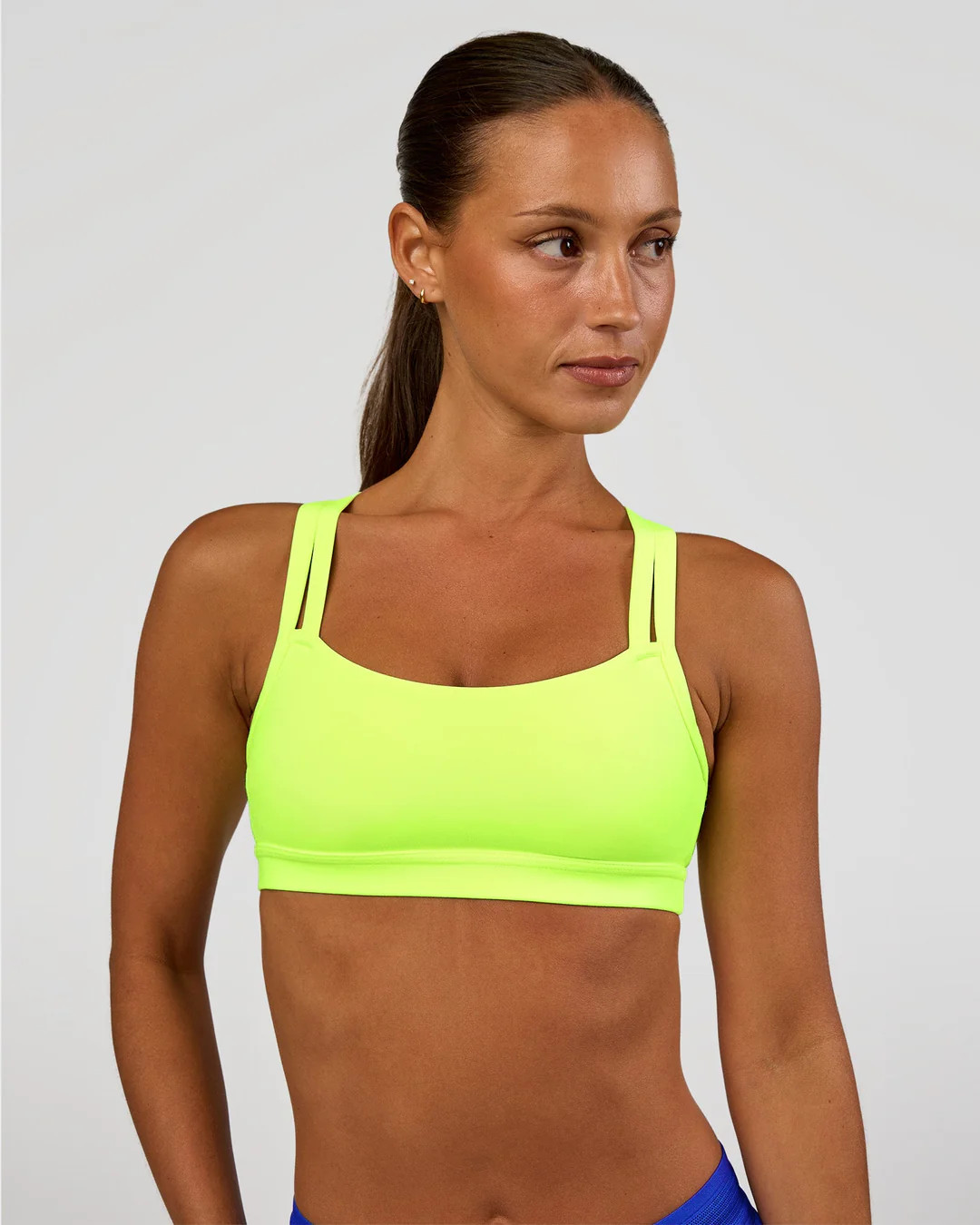 Velocity Sports Bra - Lime Glo | LSKD | LSKD