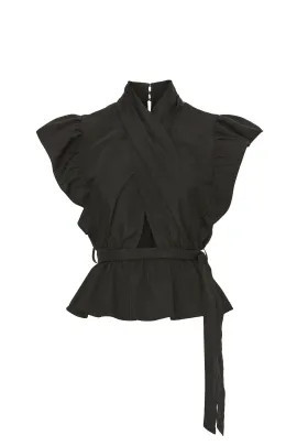 Brynn Ruffle Wrap Top | Rent the Runway