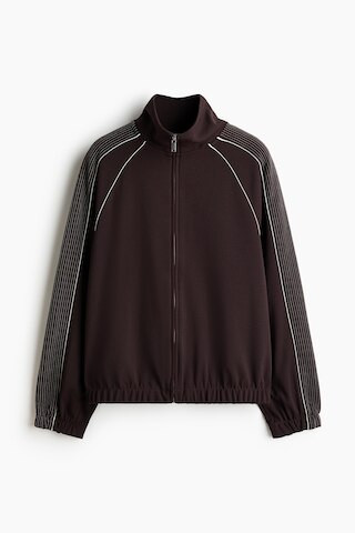 H & M - Track jacket - Dark Brown | H&M (UK, MY, IN, SG, PH, TW, HK)