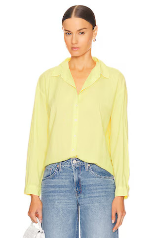 Velvet by Graham & Spencer Devyn Button Up Shirt in Sunny from Revolve.com | Revolve Clothing (Global)
