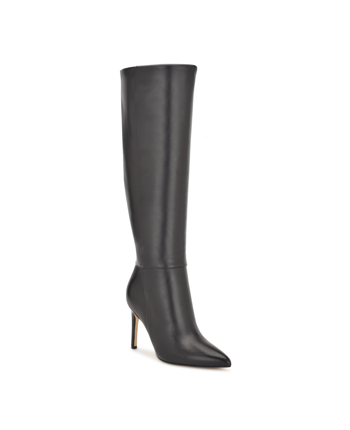 Nine West Women's Richy Tall Stiletto Boots - Black Leather | Macy's