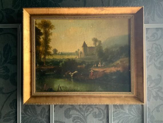 Early 19th Century Oil Painting: Landscape - Etsy | Etsy (US)
