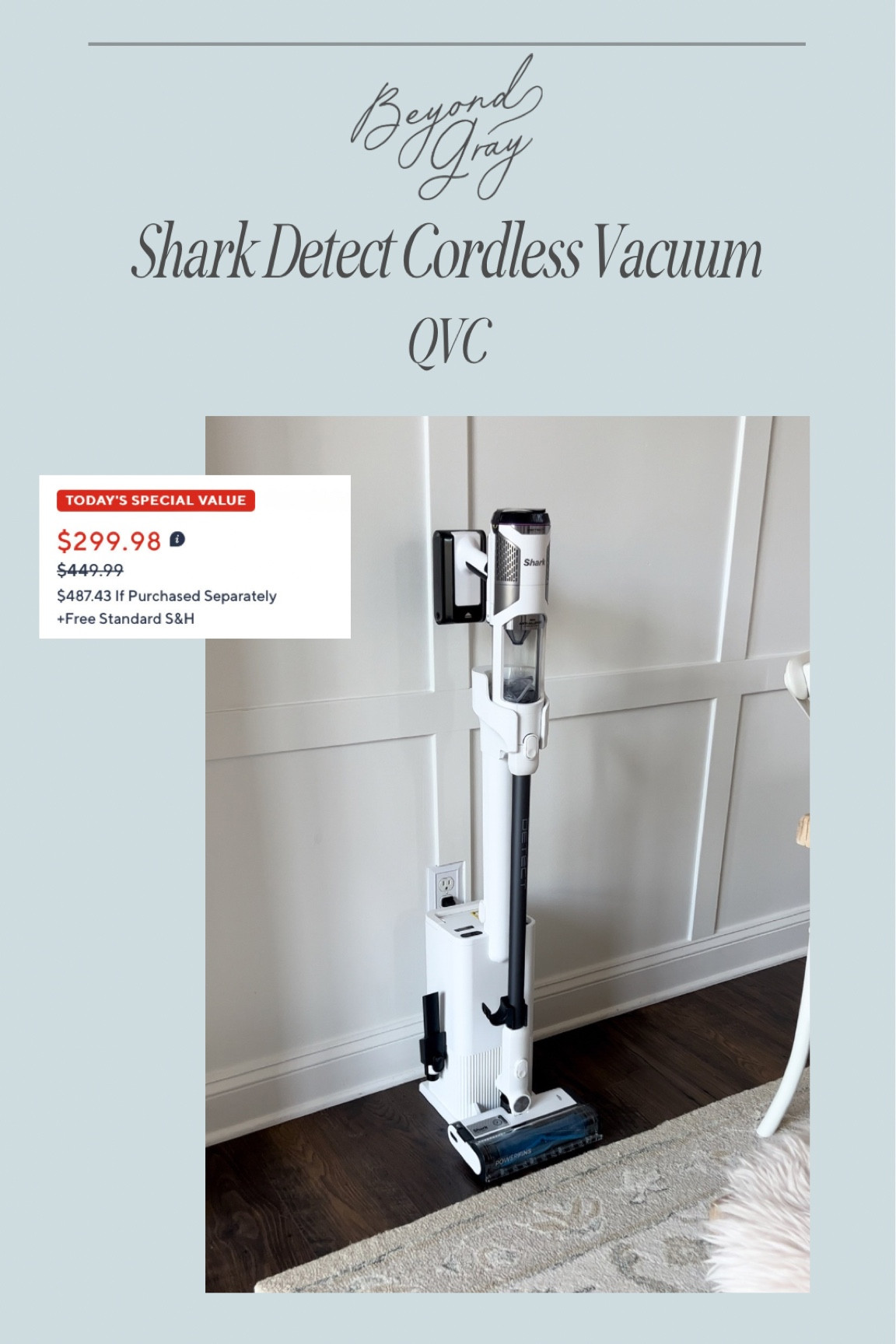 The cordless version of my favorite Shark vacuum cleaner is on major deal for today only at QVC! It’s self-emptying, has all the detect sensors that my corded one has, has multiple attachments, LED lights and more. It has about a 60 minute run time when the battery is fully charged. I’m so particular about cordless vacuums but this one passes the test for me! It’s great for a quick but thorough clean but it’s powerful enough to be a main workhorse. New customers can use code HELLO20 for $20 off $40+. 

@QVC @shop.ltk #loveqvc #ad #liketkit 

#LTKHome #LTKSaleAlert