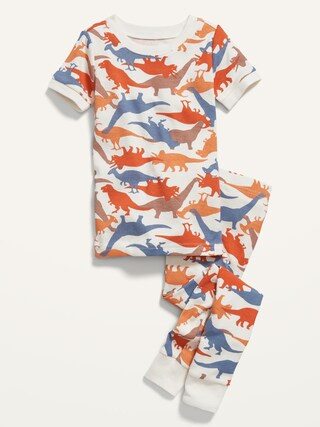 Unisex Short-Sleeve Printed Pajama Set for Toddler & Baby | Old Navy (US)