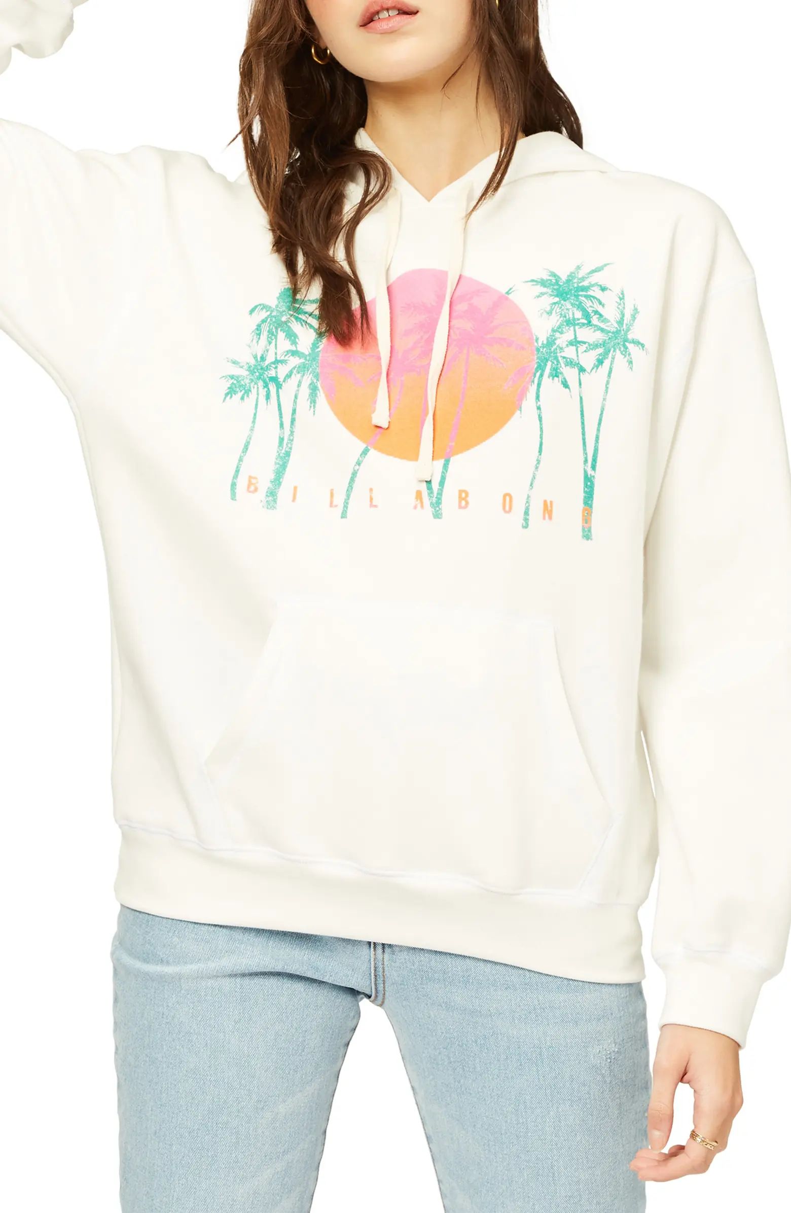 x Sincerely Jules Tropical Feelings Cotton Blend Hoodie | Nordstrom