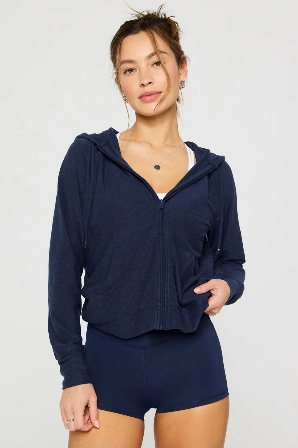 Cloud Jersey Full Zip Hoodie | Fabletics
