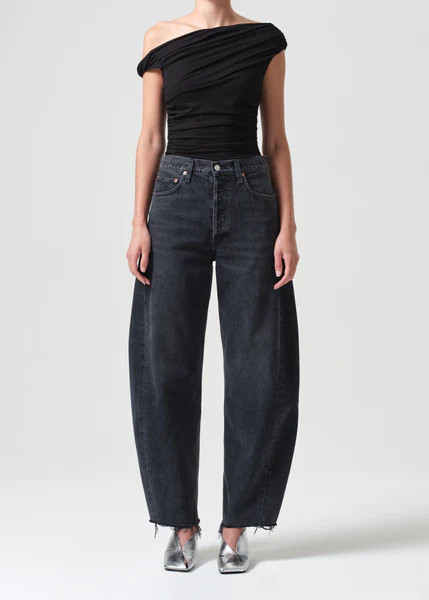 Luna High Rise Pieced Taper in Posses | AGOLDE