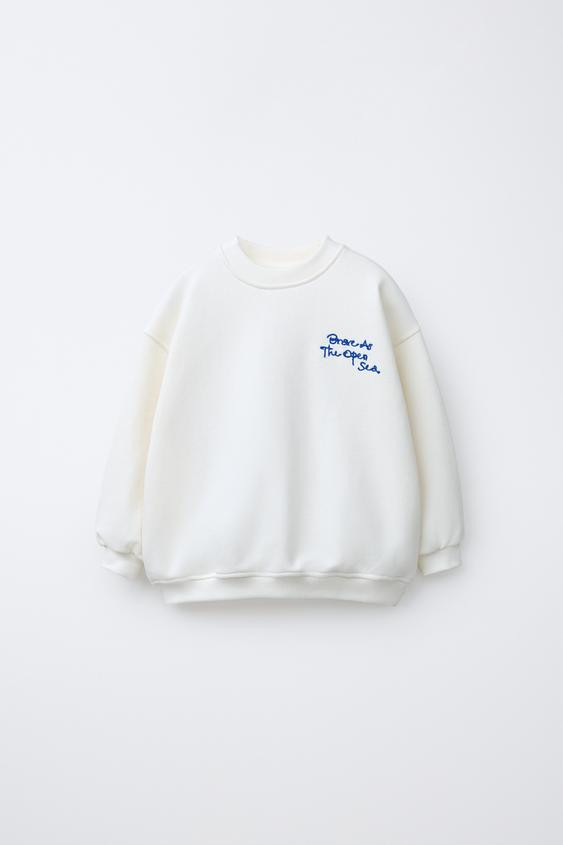 EMBROIDERED SWEATSHIRT | Zara US