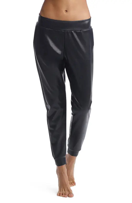 Commando Faux Leather Jogger Pants in Black at Nordstrom, Size X-Large | Nordstrom