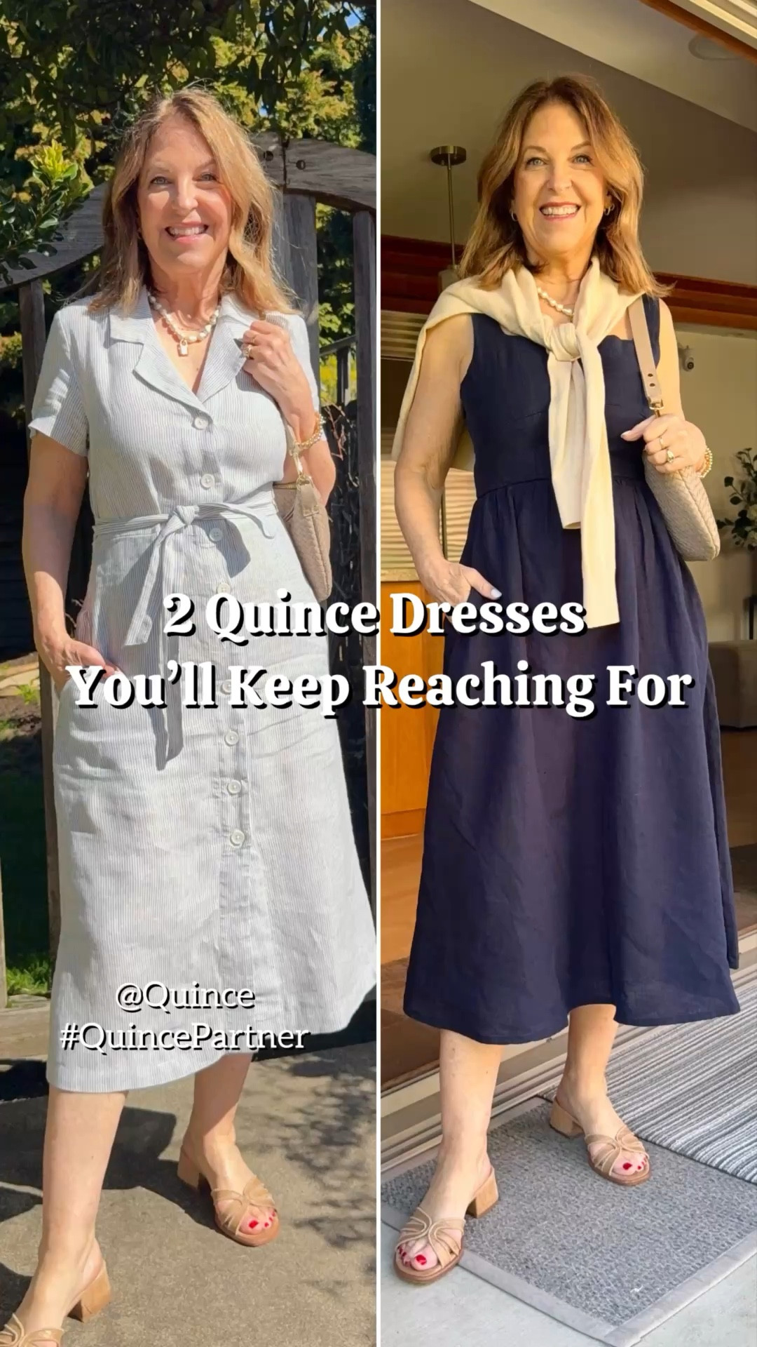 2 dresses from Quince that are cute and versatile.  Both styles are available in a variety of colors and fit true to size. I'm wearing size XS. 

I love the styling, affordable price, and versatility. 

#quincepartner @Quince 


#LTKOver40 #LTKTravel #LTKPetite