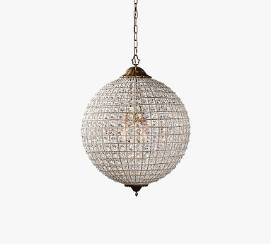 Hersch Crystal Round Chandelier (18"-24") | Pottery Barn (US)