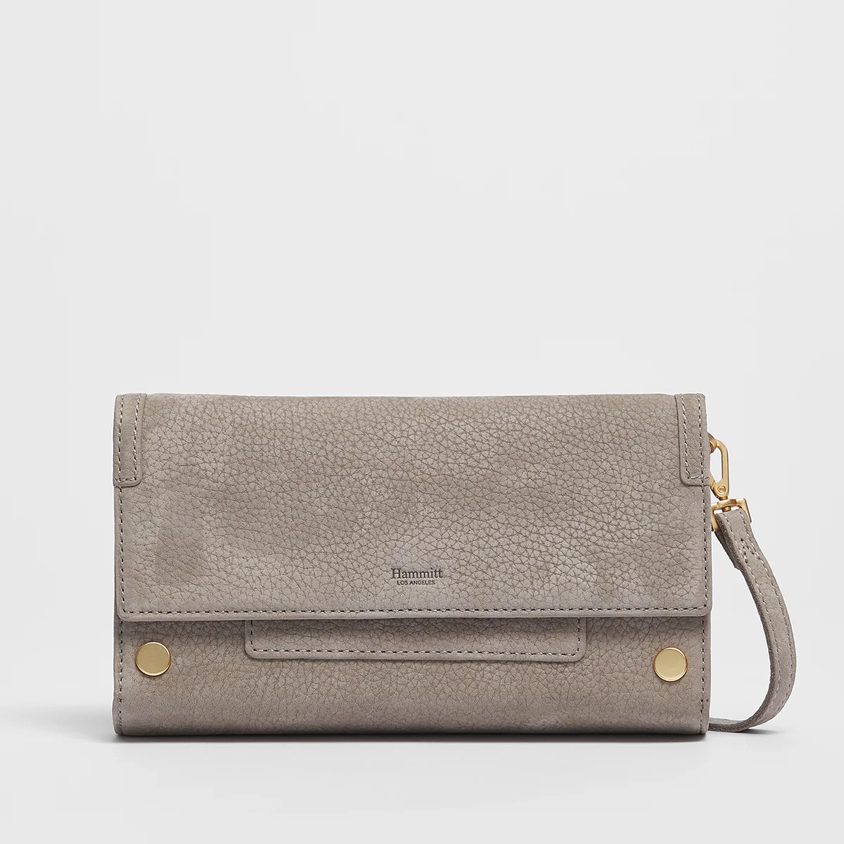 AJ Grey Nubuck Crossbody Clutch | Hammitt | Hammitt (US)