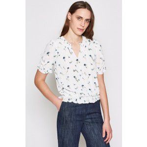 Vonny Floral Top in Porcelain White Print | Joie | Joie