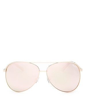 Quay Vivienne Mirrored Aviator Sunglasses, 65mm | Bloomingdale's (US)