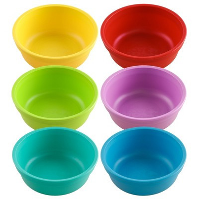 Re-Play Baby Bowls - Colorwheel - 6pk/12oz: 50% Post-Consumer Recycled Plastic, Service For 6, Solid Pattern, Round Shape | Target
