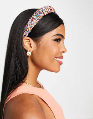 My Accessories London rainbow beaded headband | ASOS | ASOS (Global)