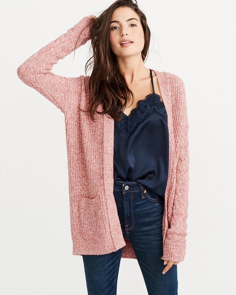 Open Stitch Cable Cardigan | Abercrombie & Fitch US & UK